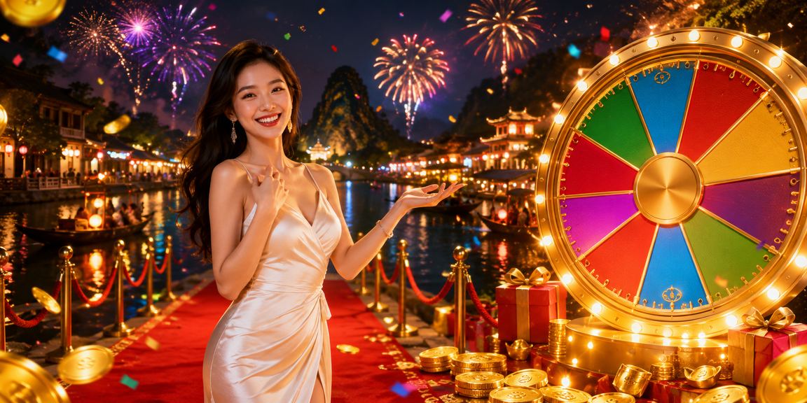 Lễ hội rút thăm may mắn tại Ninh Bình với người dân mặc trang phục truyền thống